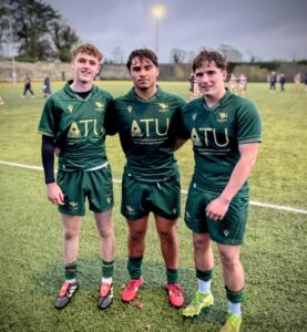 From left to right in the photo above, Dylan Curran, James Siva and John Brendan McDonald