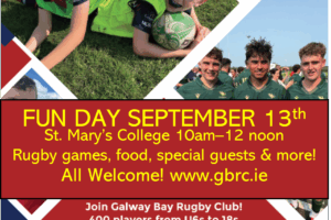 Galway Bay Rugby Club Open Day – Saturday, 13th September