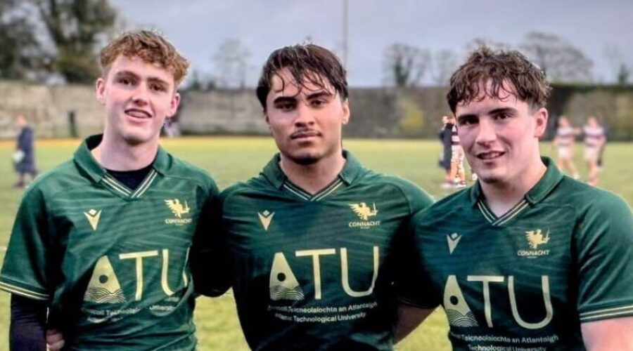 From left to right in the photo above, Dylan Curran, James Siva and John Brendan McDonald