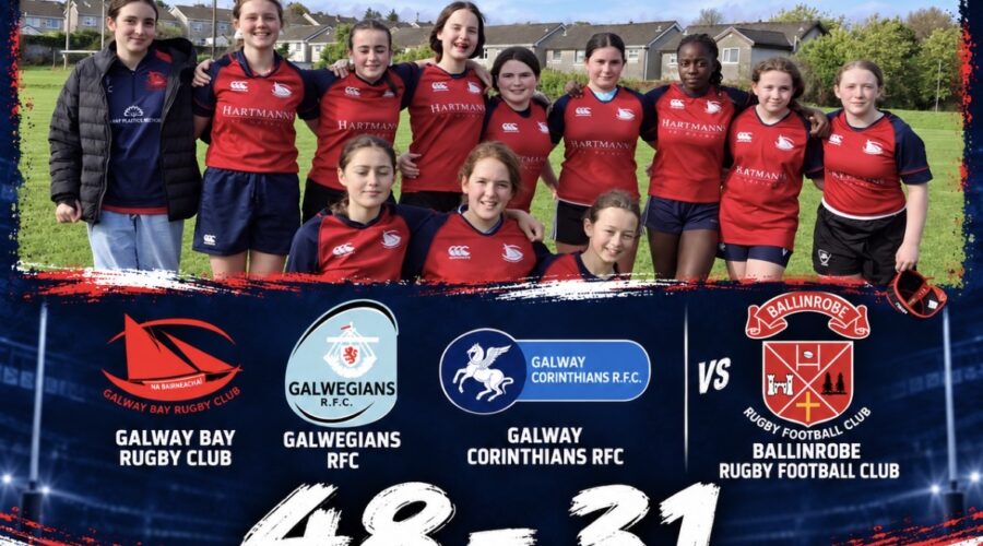 First win for Galway Tribes – U14 Girls Rugby